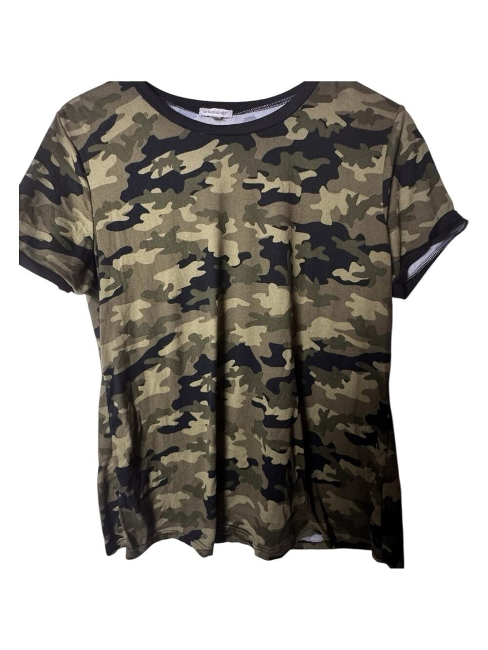 Urbanology short Sleeve Crew Neck Camouflage T-Shirt Sz L